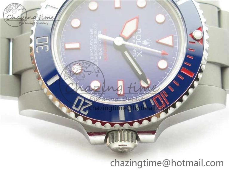 The Rough Matt Carbon Sandblast SS GMF Best Edition Blue Dial on SS Bracelet SA3130