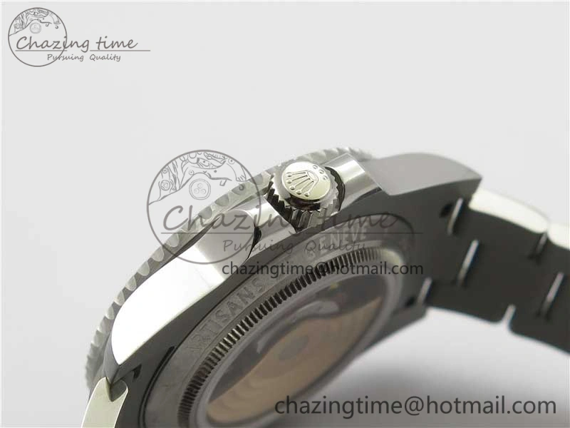 The Rough Matt Carbon Sandblast SS GMF Best Edition Carbon Dial on SS Bracelet SA3130