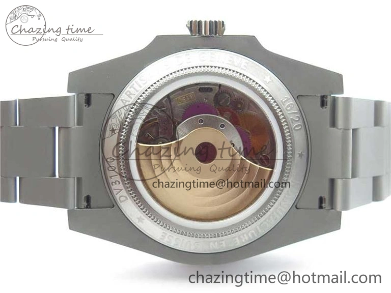 The Rough Matt Carbon Sandblast SS GMF Best Edition Carbon Dial on SS Bracelet SA3130