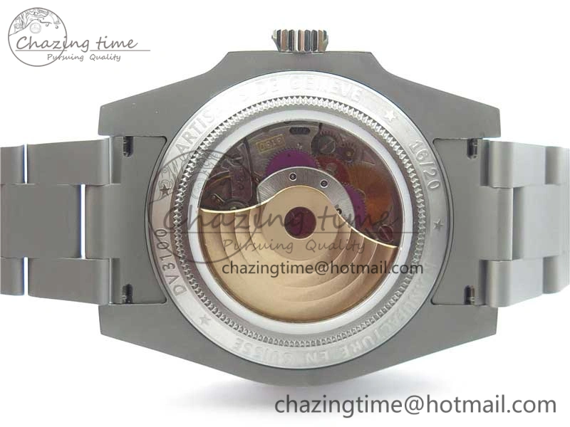 The Rough Matt Carbon Sandblast SS GMF Best Edition Carbon Dial on SS Bracelet SA3130