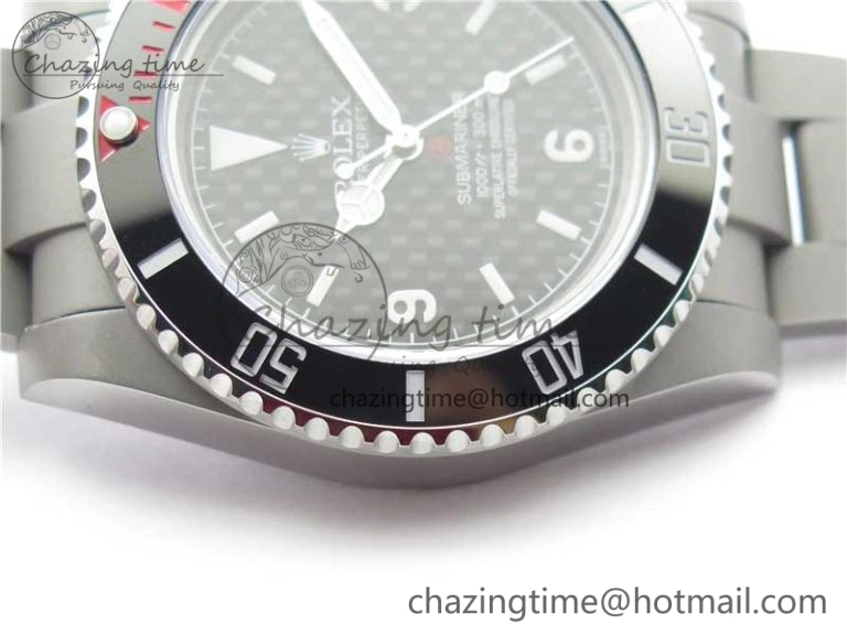 The Rough Matt Carbon Sandblast SS GMF Best Edition Carbon Dial on SS Bracelet SA3130