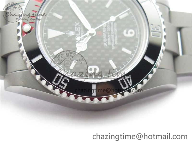 The Rough Matt Carbon Sandblast SS GMF Best Edition Carbon Dial on SS Bracelet SA3130