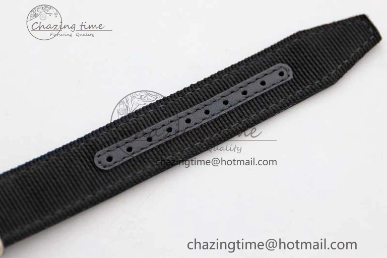 Top Gun IW326901 Ceramic M+F 1:1 Best Edition Black Dial on Black Nylon Strap A2892
