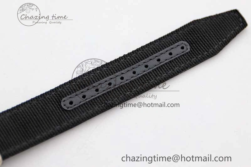 Top Gun IW326901 Ceramic M+F 1:1 Best Edition Black Dial on Black Nylon Strap A2892