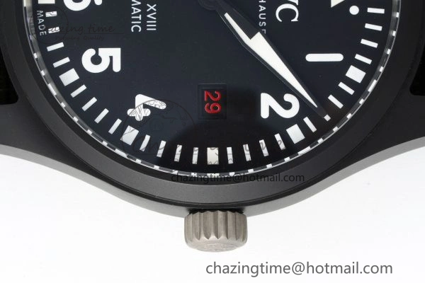 Top Gun Pilot Mark XVIII Limited “SFTI” M+F 1:1 Best Edition Black Dial on Green Nylon Strap A35111