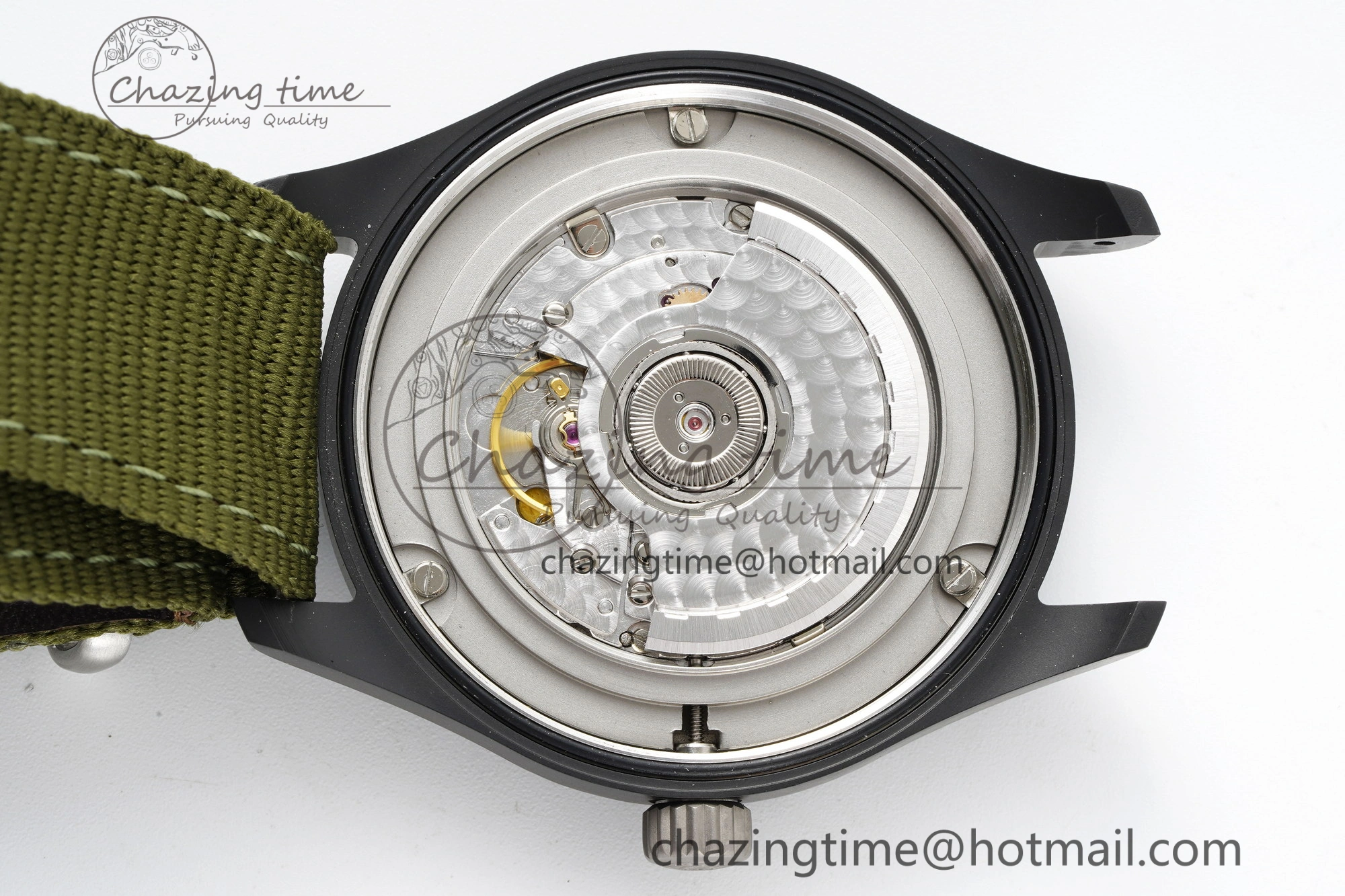 Top Gun Pilot Mark XVIII Limited “SFTI” M+F 1:1 Best Edition Black Dial on Green Nylon Strap A35111