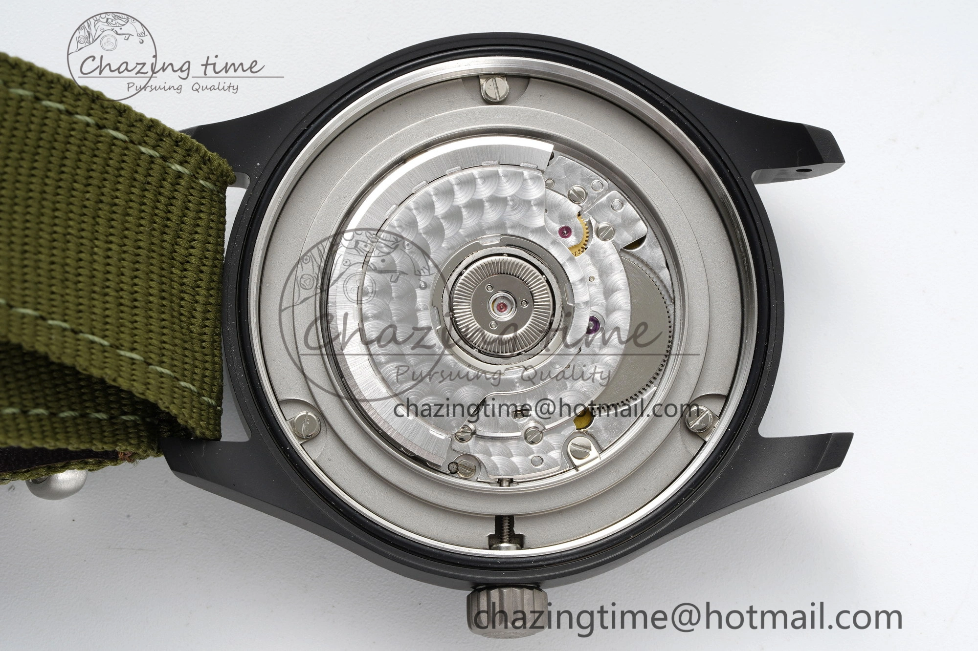 Top Gun Pilot Mark XVIII Limited “SFTI” M+F 1:1 Best Edition Black Dial on Green Nylon Strap A35111