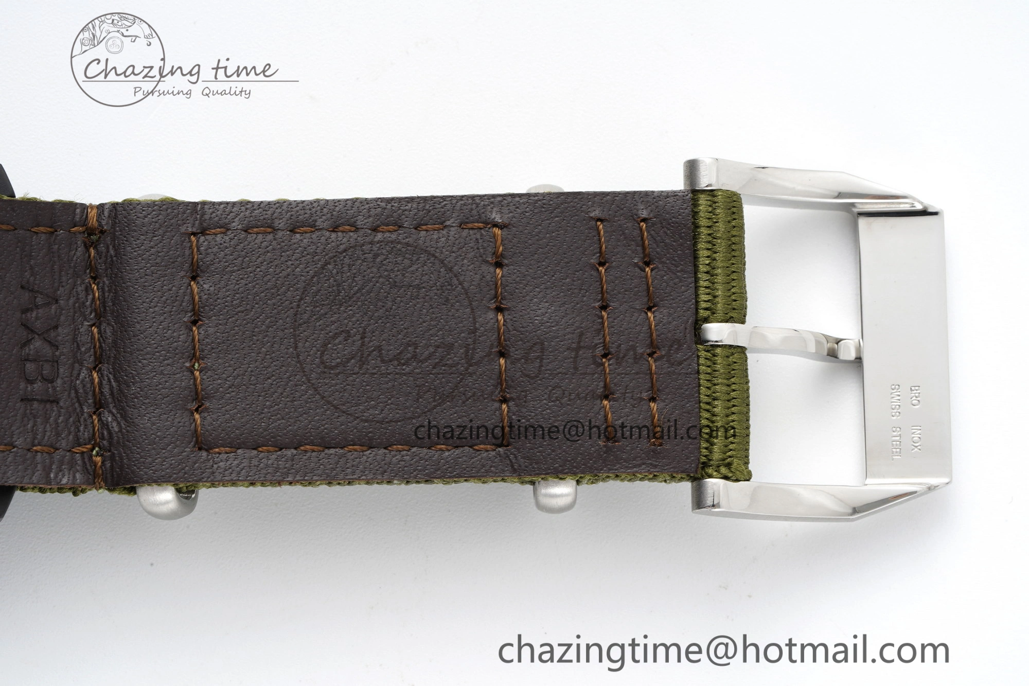 Top Gun Pilot Mark XVIII Limited “SFTI” M+F 1:1 Best Edition Black Dial on Green Nylon Strap A35111
