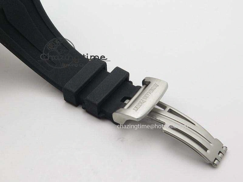 Tourbillon Concept GMT PVD Black White Dial On Black Rubber Strap Japan Quartz