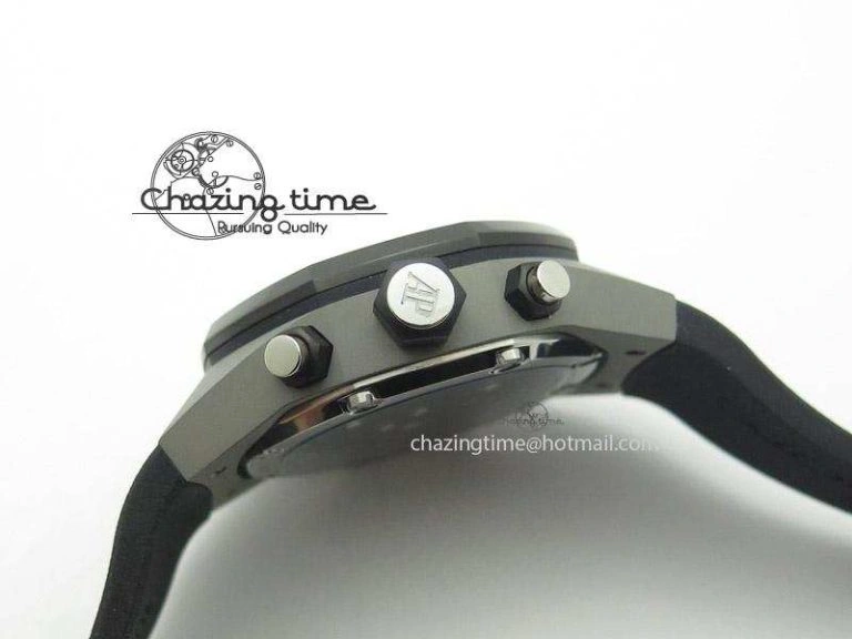 Tourbillon Concept GMT SS Black Blue Dial On Black Rubber Strap Japan Quartz