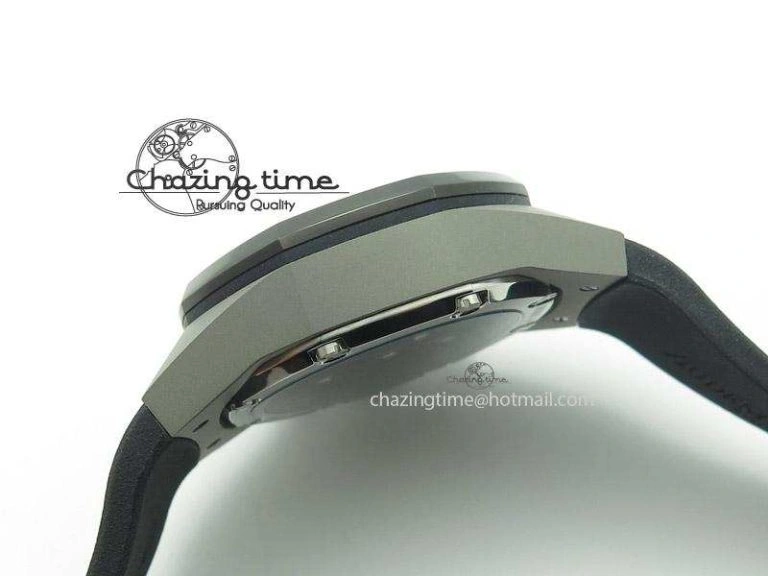 Tourbillon Concept GMT SS Black Blue Dial On Black Rubber Strap Japan Quartz