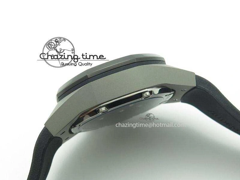 Tourbillon Concept GMT SS Black Blue Dial On Black Rubber Strap Japan Quartz