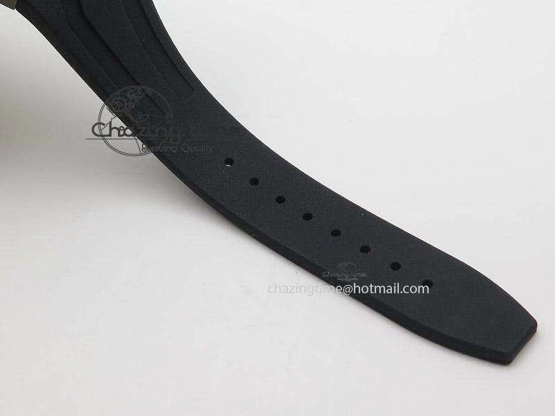 Tourbillon Concept GMT SS Black Blue Dial On Black Rubber Strap Japan Quartz