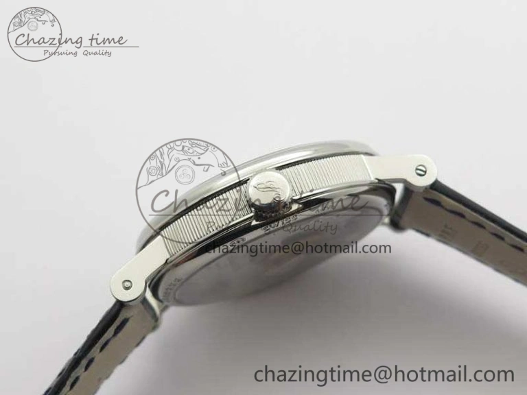 Tradition 7057BB 11 9W6 SS Real PR SF 1:1 Best Edition Skeleton Dial On Blue Leather Strap A507