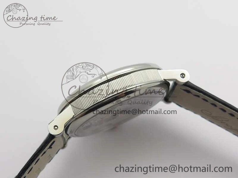 Tradition 7057BB 11 9W6 SS Real PR SF 1:1 Best Edition Skeleton Dial On Blue Leather Strap A507