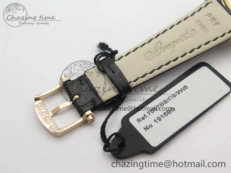 Tradition 7057BR R9 9W6 RG Real PR SF 1:1 Best Edition RG Skeleton Dial On Leather Strap A507