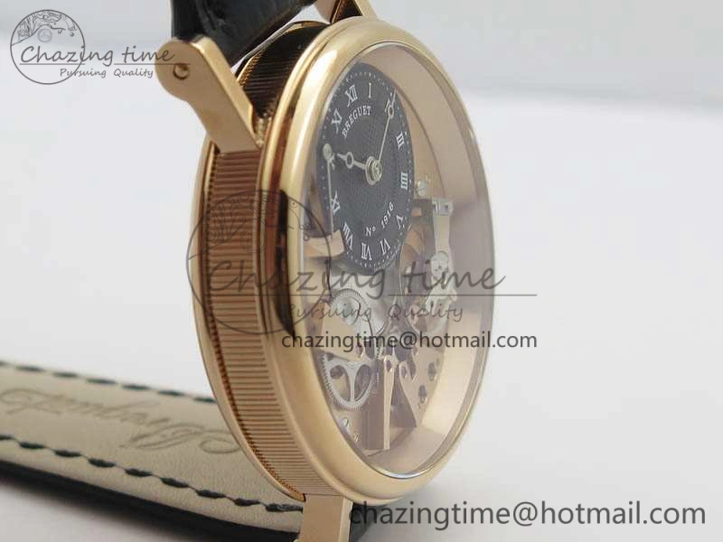 Tradition 7057BR R9 9W6 RG Real PR SF 1:1 Best Edition RG Skeleton Dial On Leather Strap A507