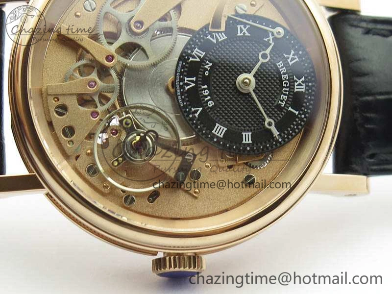 Tradition 7057BR R9 9W6 RG Real PR SF 1:1 Best Edition RG Skeleton Dial On Leather Strap A507