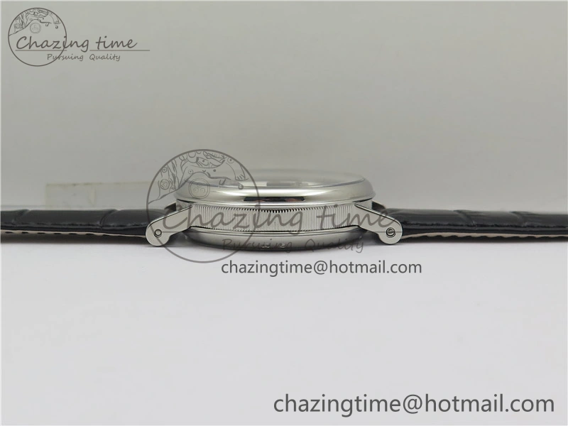 Tradition 7097BB G1 9WU SS Real PR SF 1:1 Best Edition Silver Skeleton Dial on Black Leather Strap A505