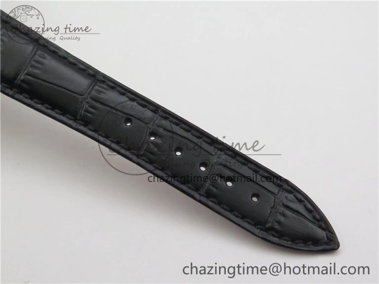 Tradition 7097BB G1 9WU SS Real PR SF 1:1 Best Edition Silver Skeleton Dial on Black Leather Strap A505