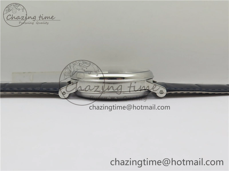 Tradition 7097BB GY 9WU SS Real PR SF 1:1 Best Edition Blue Skeleton Dial on Blue Leather Strap A505