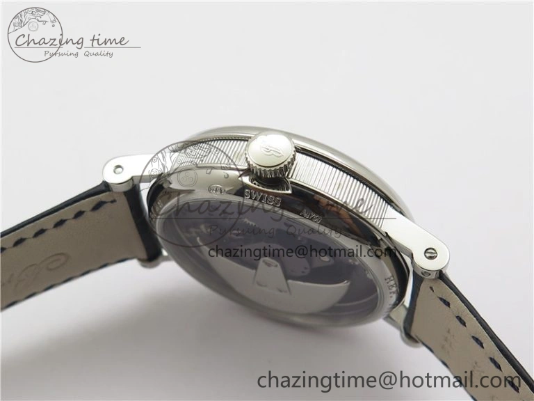 Tradition 7097BB GY 9WU SS Real PR SF 1:1 Best Edition Blue Skeleton Dial on Blue Leather Strap A505