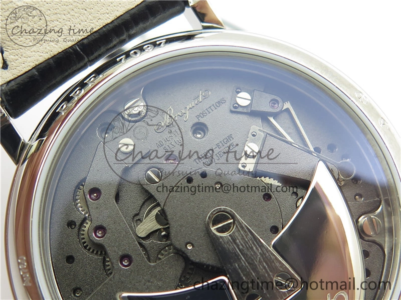 Tradition 7097BB GY 9WU SS Real PR SF 1:1 Best Edition Blue Skeleton Dial on Blue Leather Strap A505