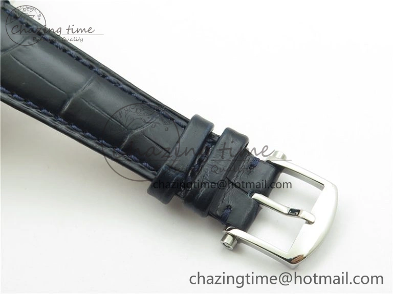 Tradition 7097BB GY 9WU SS Real PR SF 1:1 Best Edition Blue Skeleton Dial on Blue Leather Strap A505