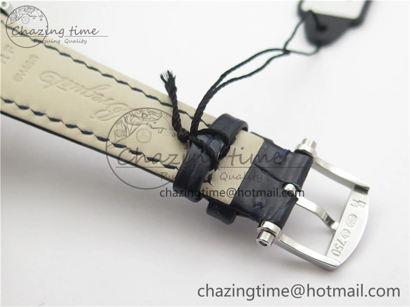 Tradition 7097BB GY 9WU SS Real PR SF 1:1 Best Edition Blue Skeleton Dial on Blue Leather Strap A505