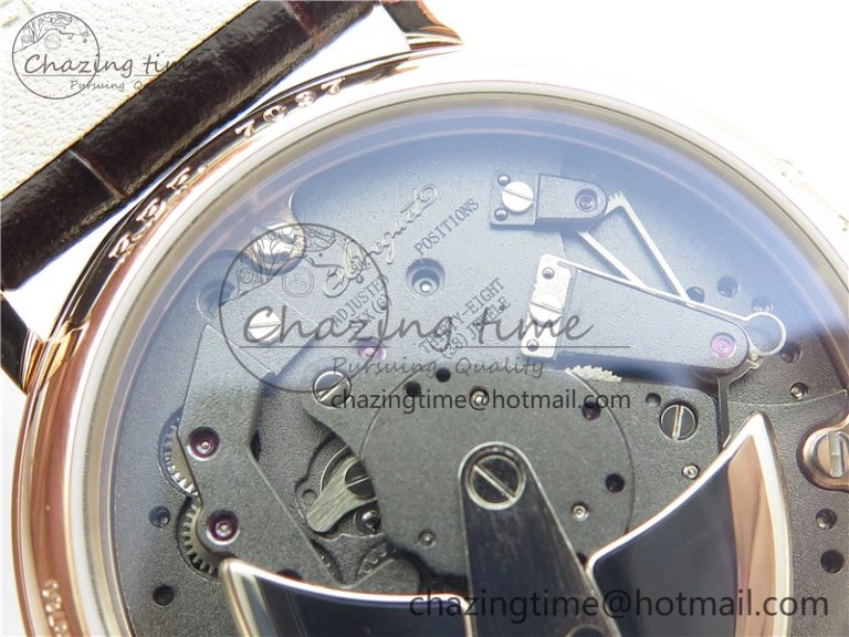 Tradition 7097BR G1 9WU RG Real PR SF 1:1 Best Edition Silver Skeleton Dial on Black Leather Strap A505