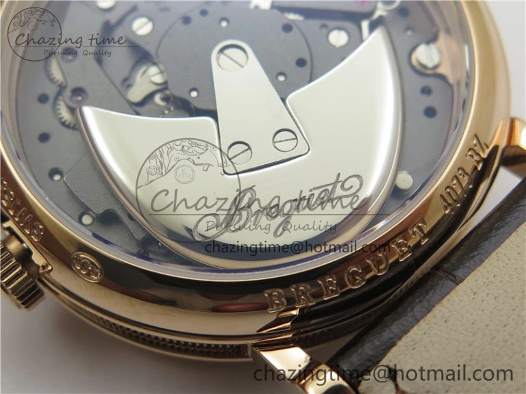 Tradition 7097BR G1 9WU RG Real PR SF 1:1 Best Edition Silver Skeleton Dial on Black Leather Strap A505