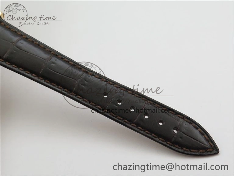 Tradition 7097BR G1 9WU RG Real PR SF 1:1 Best Edition Silver Skeleton Dial on Black Leather Strap A505