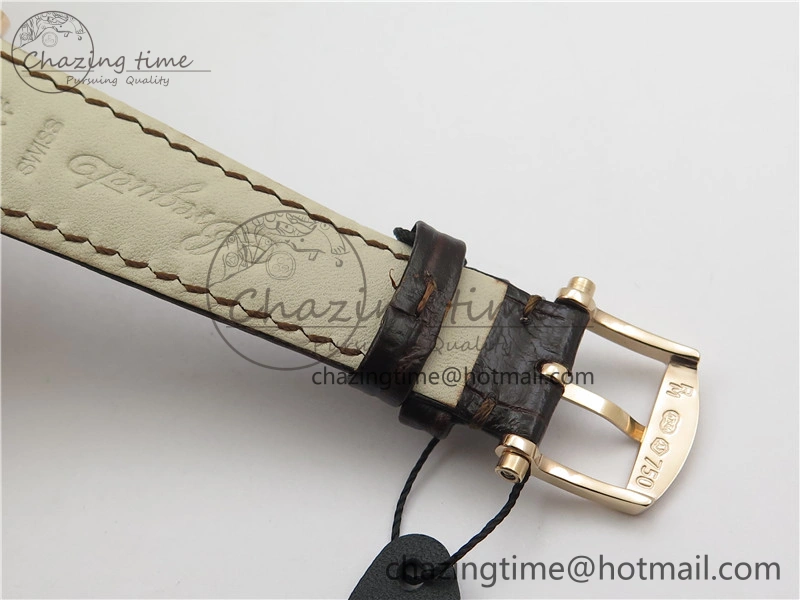 Tradition 7097BR G1 9WU RG Real PR SF 1:1 Best Edition Silver Skeleton Dial on Black Leather Strap A505