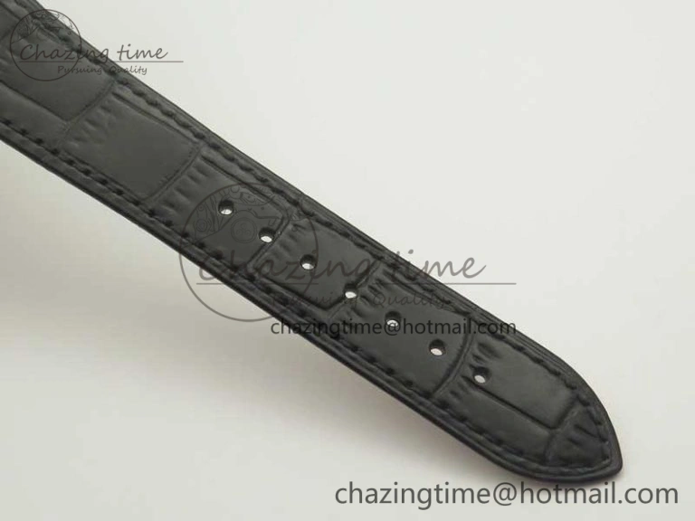 Tradition Tourbillon SS BBR Best Edition Full Diamond Paved Skeleton Dial on Black Leather Strap