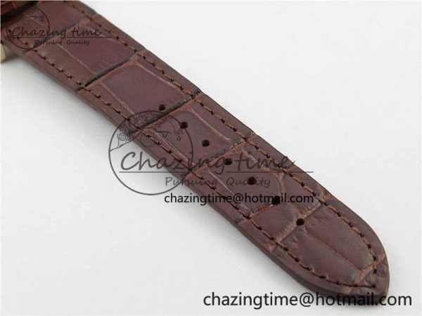 Traditionnelle 4010T RG AIF Best Edition White on Brown Leather Strap A2460QCL