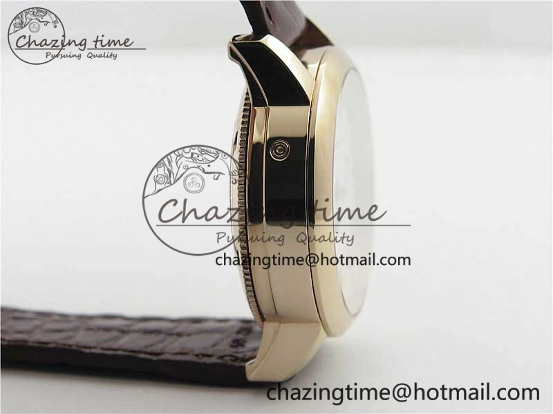 Traditionnelle 4010T RG AIF Best Edition White on Brown Leather Strap A2460QCL