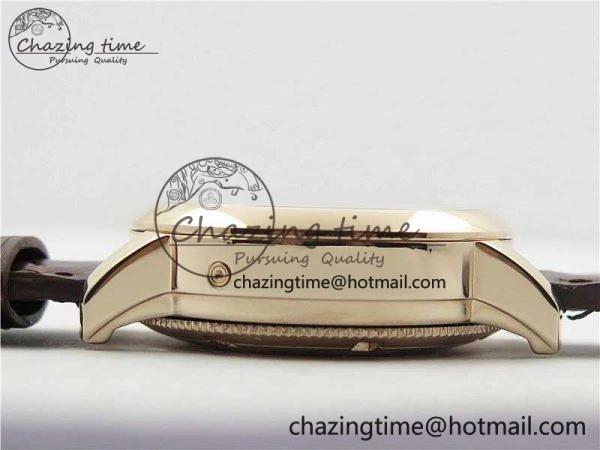 Traditionnelle 4010T RG AIF Best Edition White on Brown Leather Strap A2460QCL