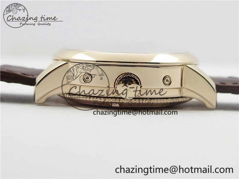 Traditionnelle 4010T RG AIF Best Edition White on Brown Leather Strap A2460QCL