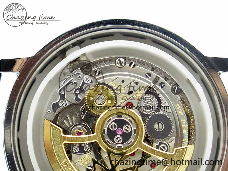 Traditionnelle 4010T SS AIF Best Edition White Dial on Blue Leather Strap A2460QCL