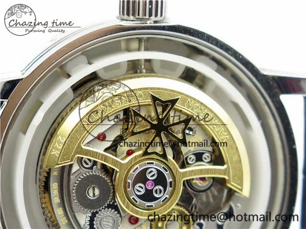 Traditionnelle 4010T SS AIF Best Edition White Dial on Blue Leather Strap A2460QCL