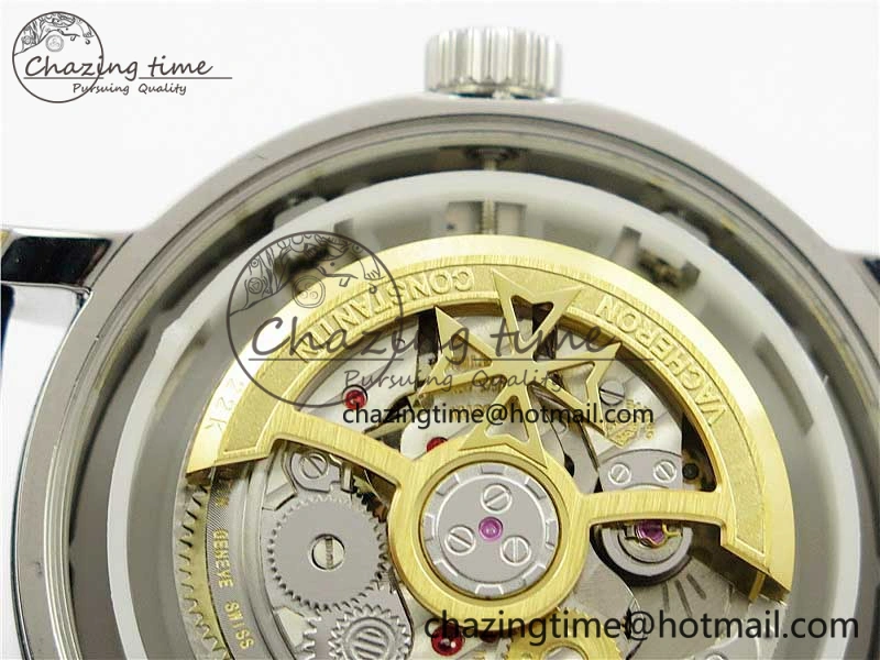 Traditionnelle 4010T SS AIF Best Edition White Dial on Blue Leather Strap A2460QCL
