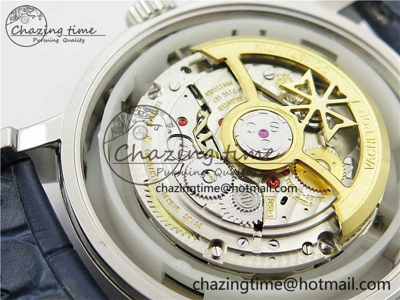 Traditionnelle 4010T SS AIF Best Edition White Dial on Blue Leather Strap A2460QCL