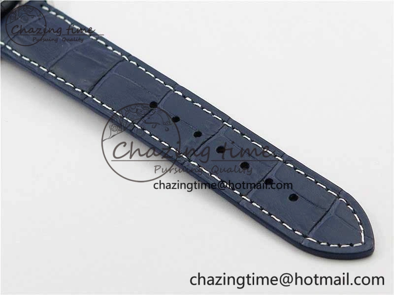 Traditionnelle 4010T SS AIF Best Edition White Dial on Blue Leather Strap A2460QCL