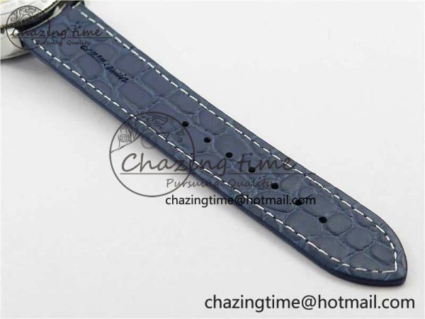 Traditionnelle 4010T SS AIF Best Edition White Dial on Blue Leather Strap A2460QCL