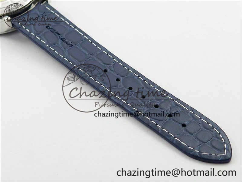 Traditionnelle 4010T SS AIF Best Edition White Dial on Blue Leather Strap A2460QCL