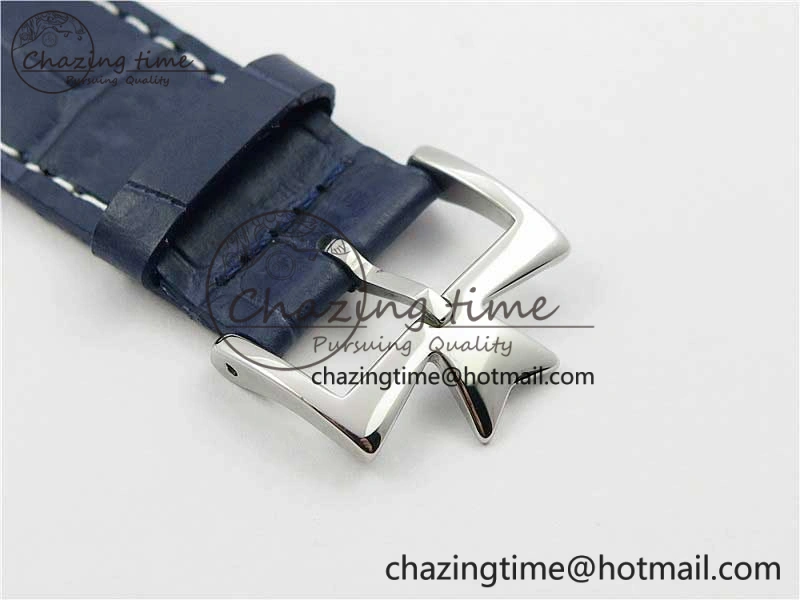Traditionnelle 4010T SS AIF Best Edition White Dial on Blue Leather Strap A2460QCL