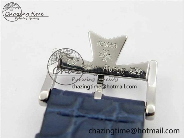 Traditionnelle 4010T SS AIF Best Edition White Dial on Blue Leather Strap A2460QCL