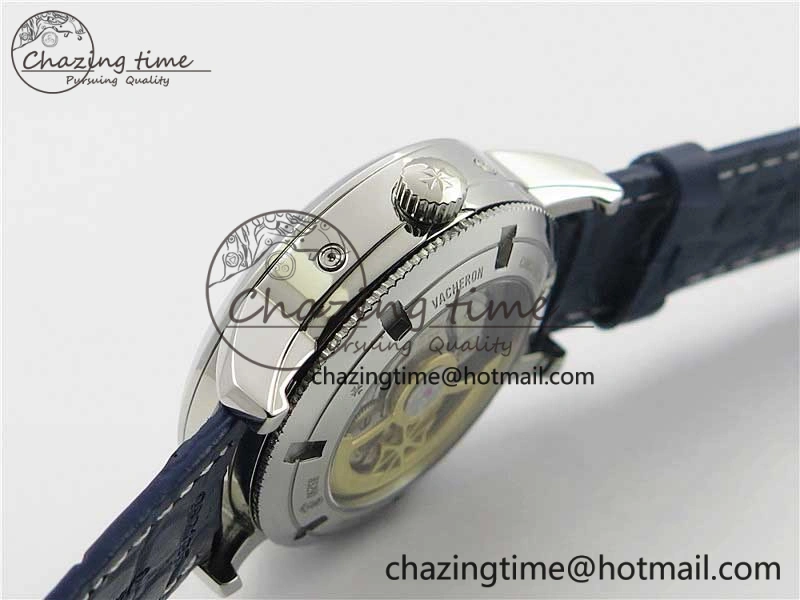Traditionnelle 4010T SS AIF Best Edition White Dial on Blue Leather Strap A2460QCL