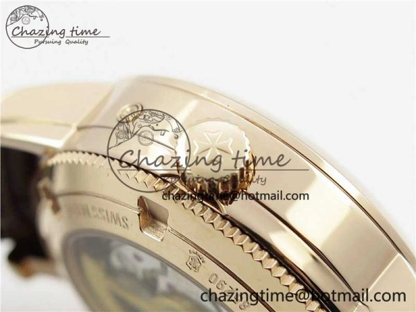Traditionnelle 85290 RG AIF Best Edition White Dial on Brown Leather Strap A2475SC