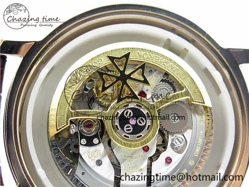 Traditionnelle 85290 RG AIF Best Edition White Dial on Brown Leather Strap A2475SC